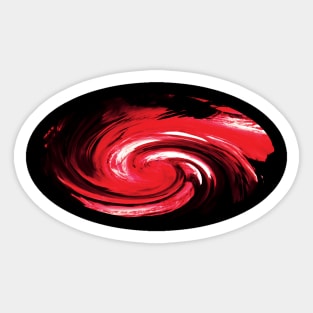 red wave Sticker